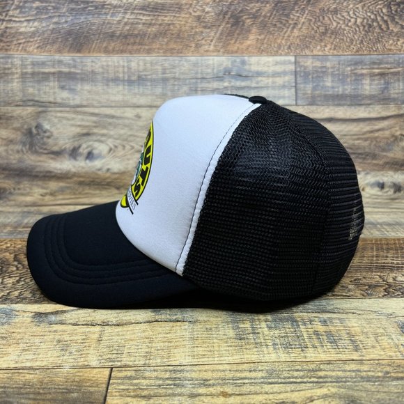 Defunct Coconuts Music And Movies Mens Trucker Hat Black Snapback Baseball Cap - Picture 4 of 8